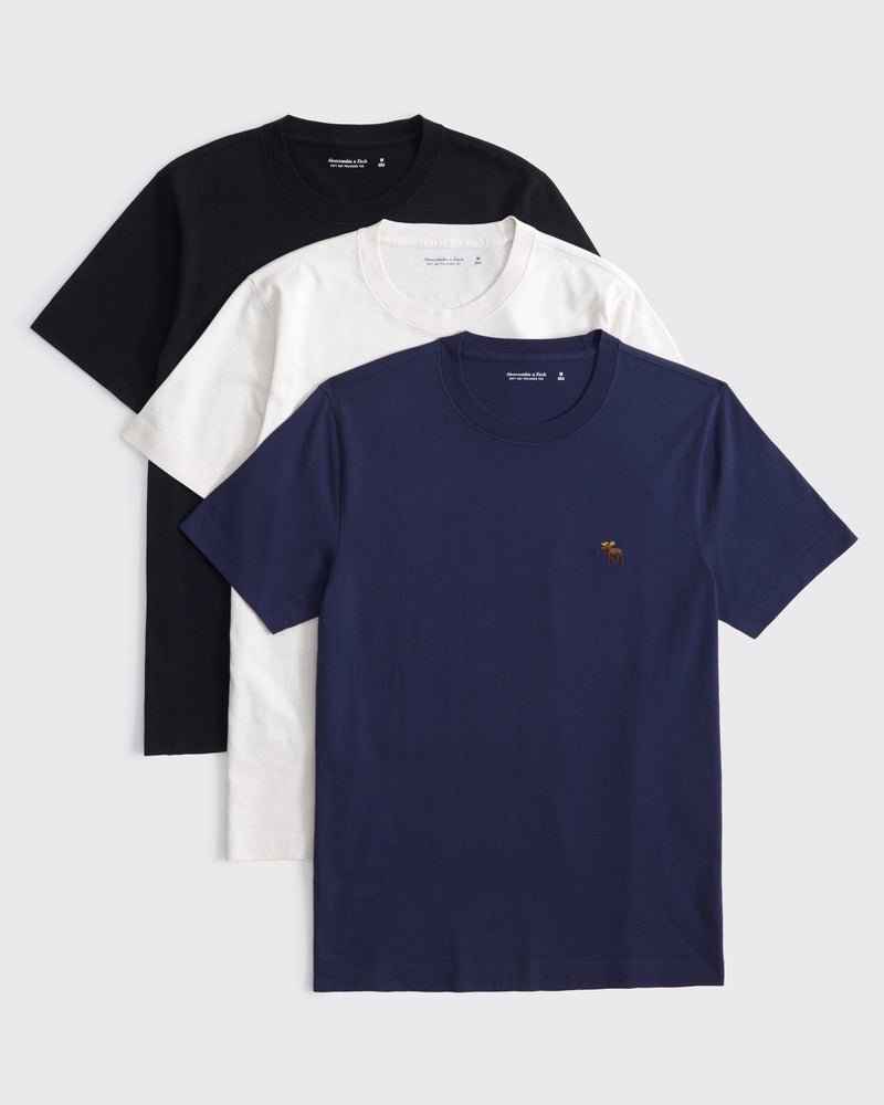 Abercrombie & Fitch - 3-Pack Slim Polished Logo Tees