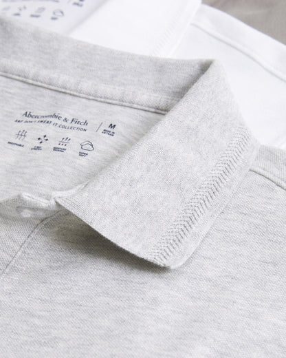 5-Pack Textured Icon Don't Sweat It Polos