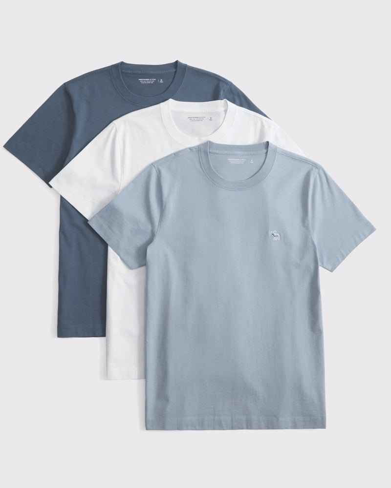 Abercrombie & Fitch - 3-Pack Slim Polished Logo Tees