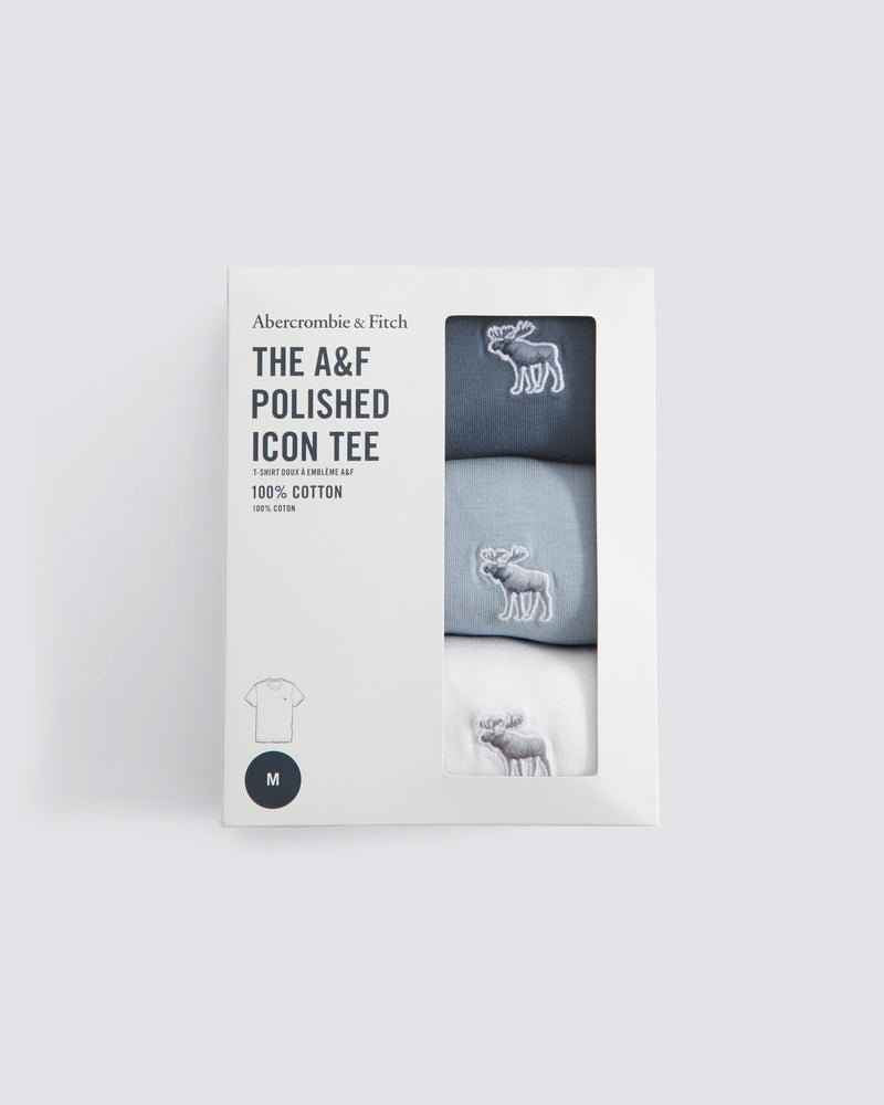 Abercrombie & Fitch - 3-Pack Slim Polished Logo Tees