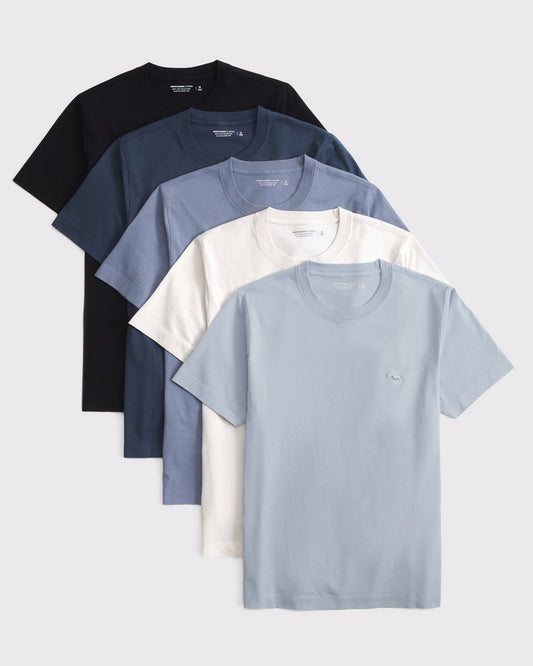 5-Pack Slim Polished Icon Tees ( blues )