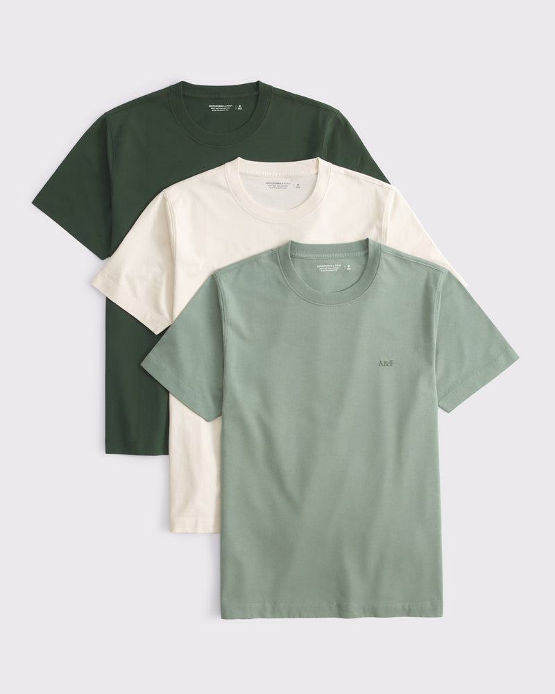 Abercrombie & Fitch - 3-Pack Slim Polished Logo Tees