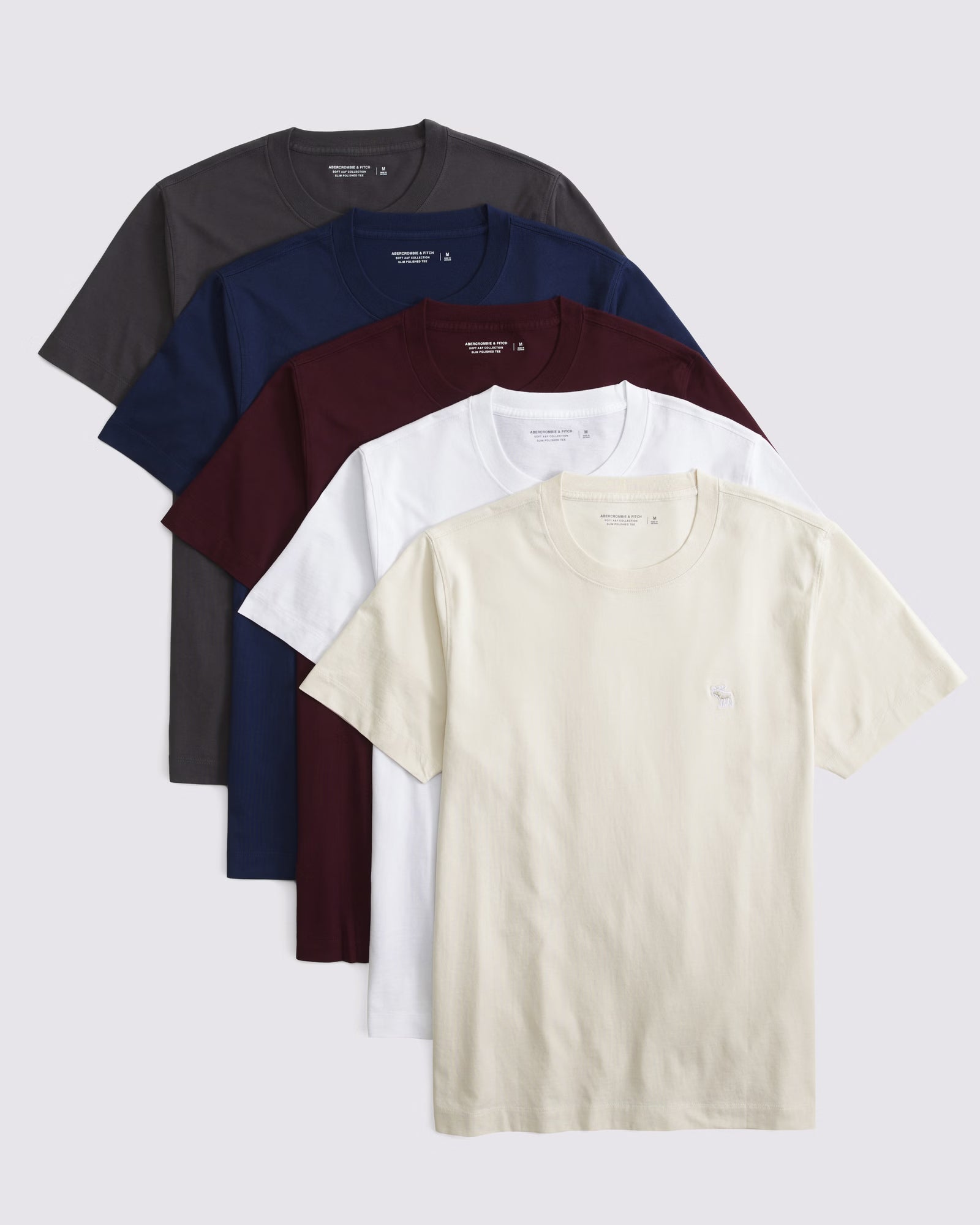 Abercrombie & Fitch - 5-Pack Slim Polished Icon Tees