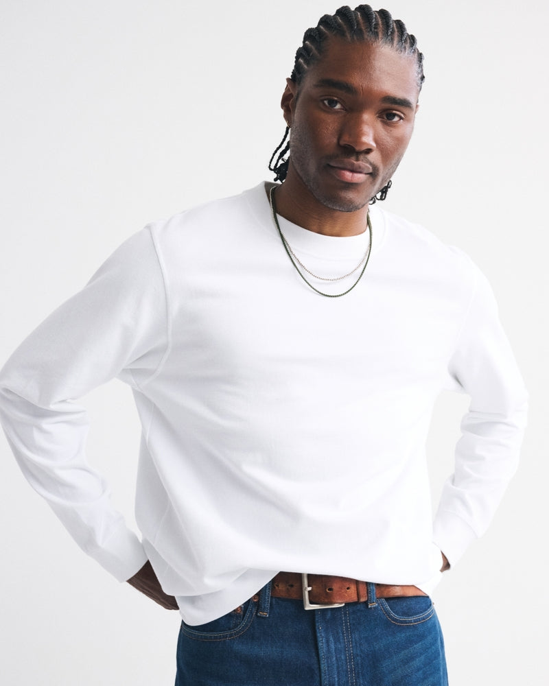 Abercrombie & Fitch - Long-Sleeve Premium Heavyweight 2.0 Tee