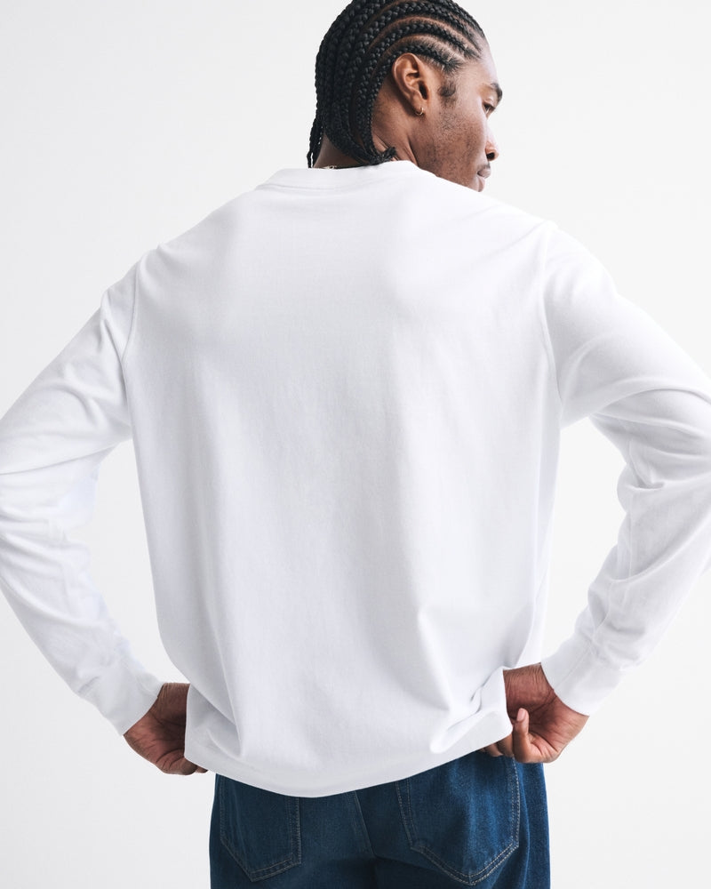 Abercrombie & Fitch - Long-Sleeve Premium Heavyweight 2.0 Tee