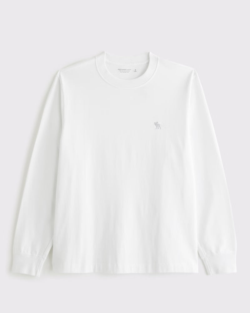 Abercrombie & Fitch - Long-Sleeve Premium Heavyweight 2.0 Icon Tee