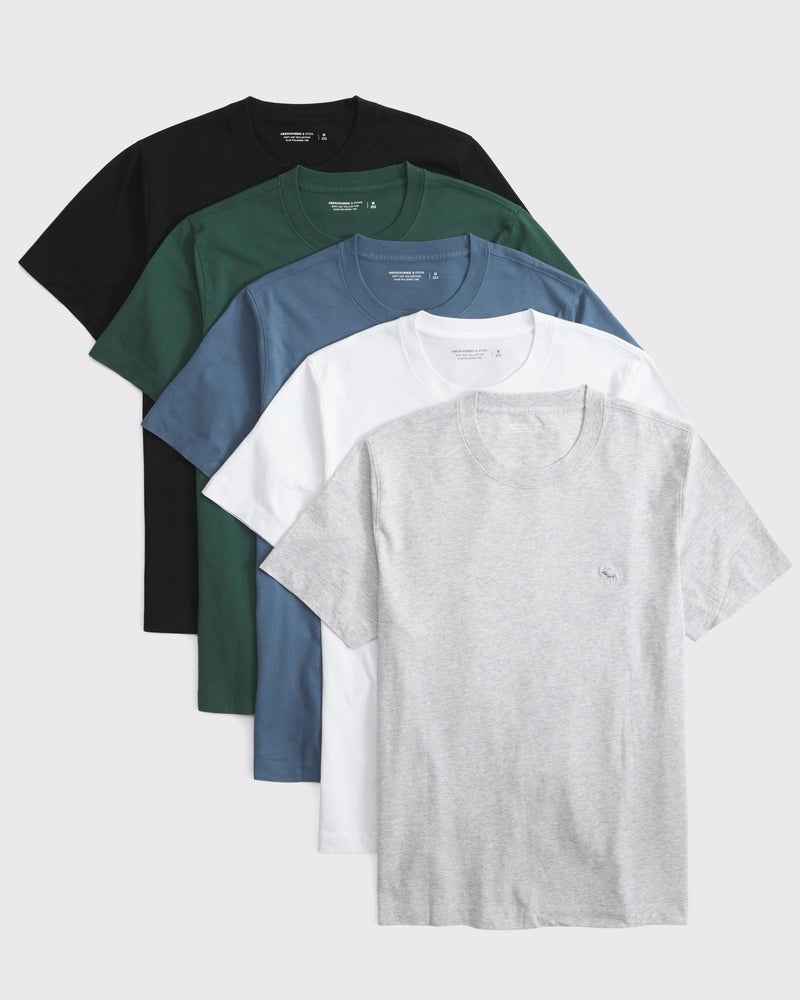 Abercrombie & Fitch - 5-Pack Slim Polished Icon Tees