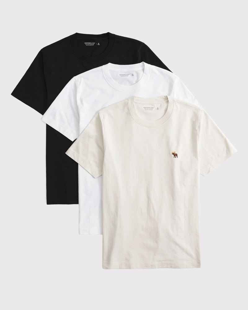 Abercrombie & Fitch - 3-Pack Slim Polished Logo Tees