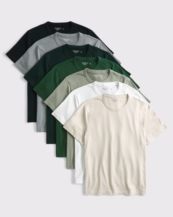 Abercrombie & Fitch - 7-Pack Classic Essential Tees