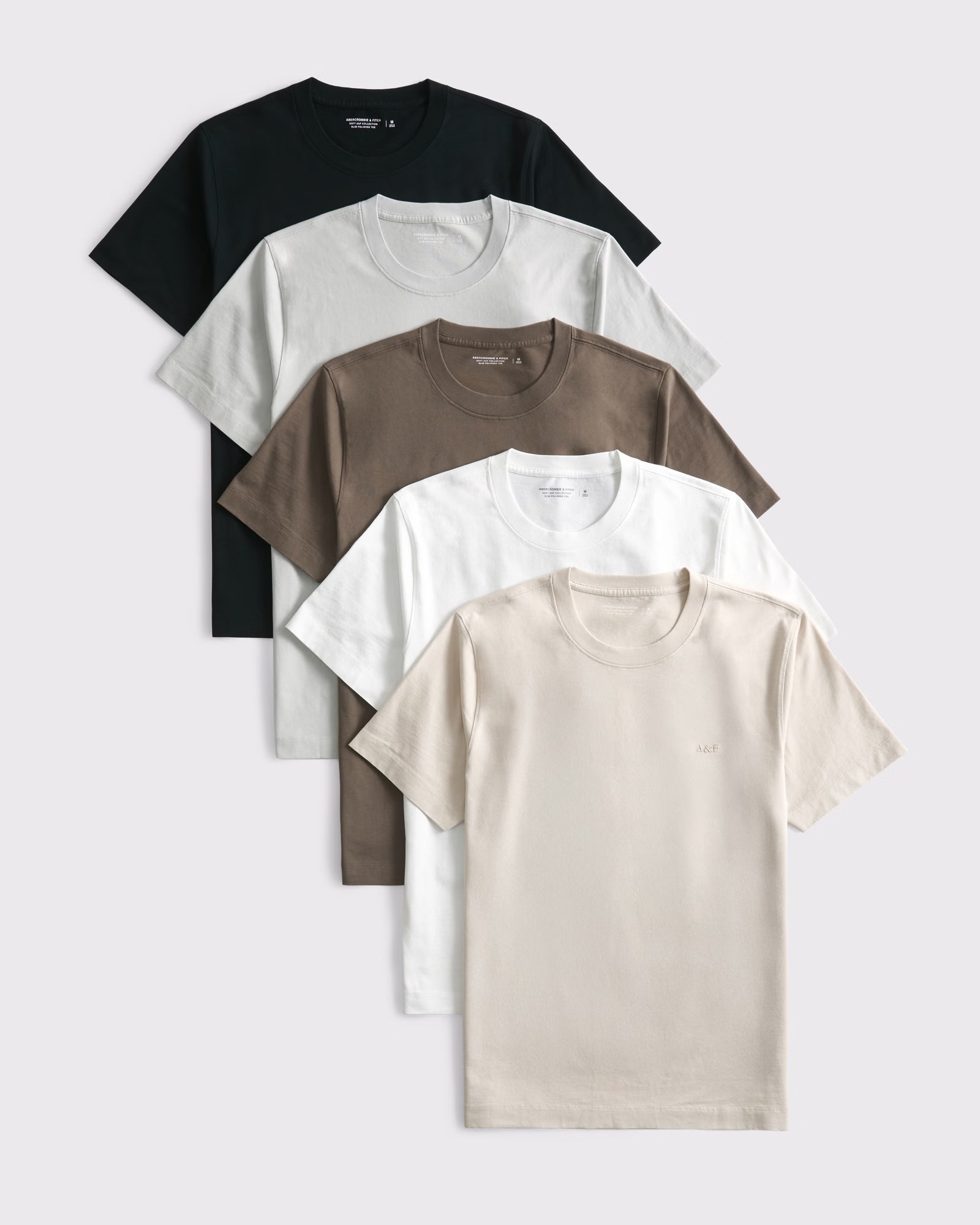 Abercrombie & Fitch - 5-Pack Slim Polished Icon Tees