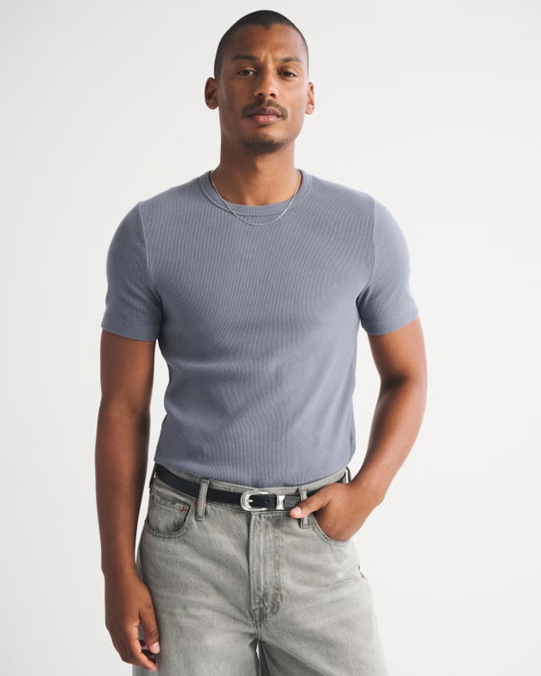 Abercrombie and Fitch - Essential Slim Ribbed Tee