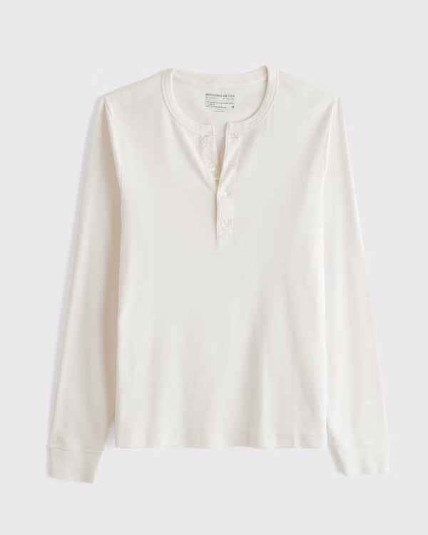 Abercrombie & Fitch - Essential Slim Ribbed Henley