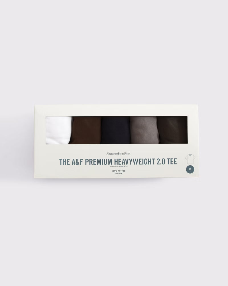 Abercrombie & Fitch - 5-Pack Premium Heavyweight 2.0 Tees