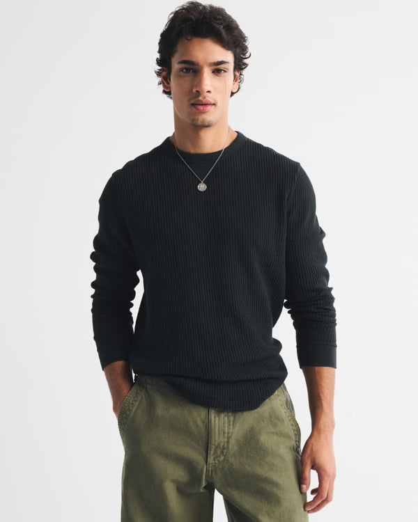 Abercrombie & Fitch - Long-Sleeve Classic Waffle Tee
