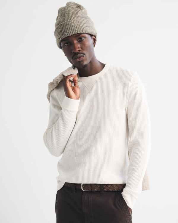 Abercrombie & Fitch - Long-Sleeve Classic Waffle Tee