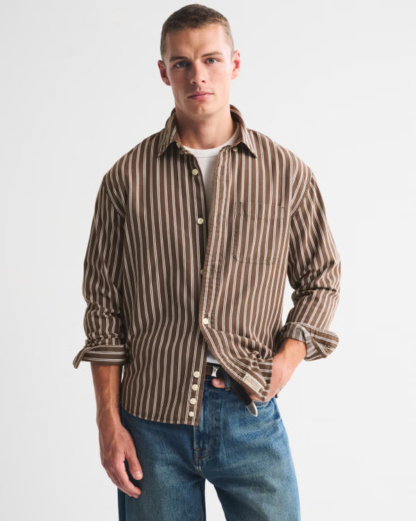 Abercrombie & Fitch - Twill Button-Up Shirt