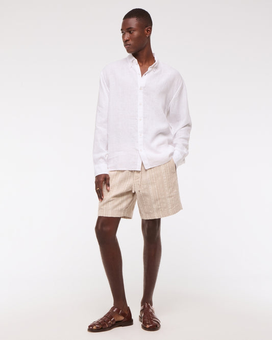 Linen Button-Up Shirt