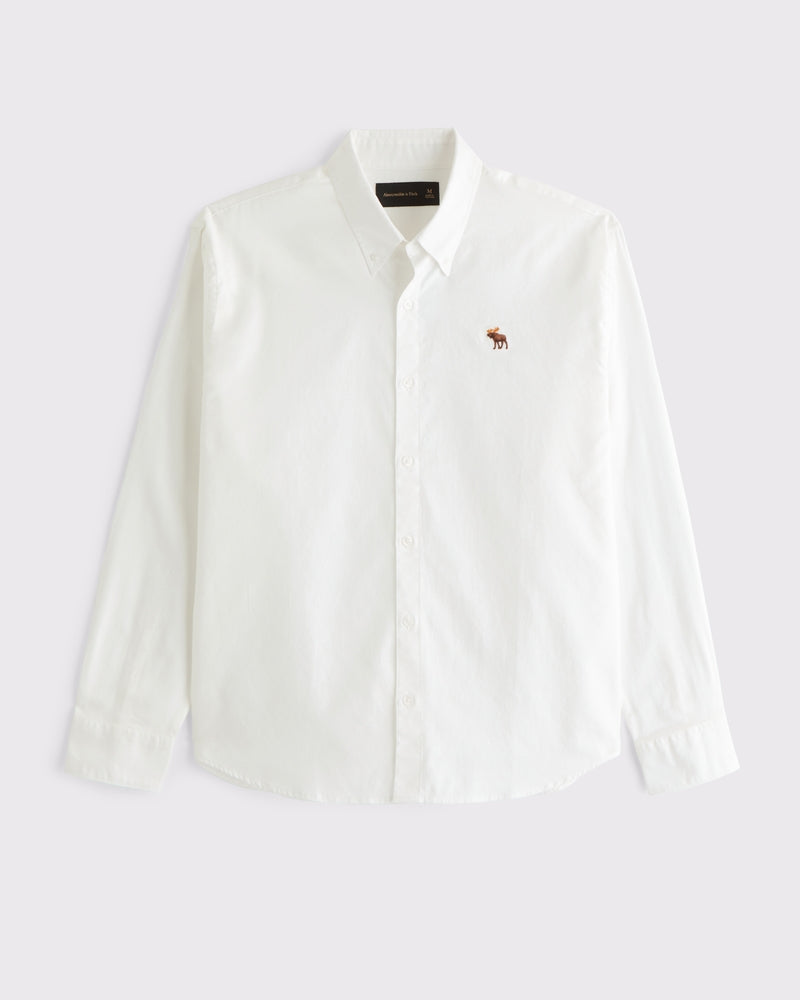 Abercrombie & Fitch - Signature Icon Slim Oxford Shirt