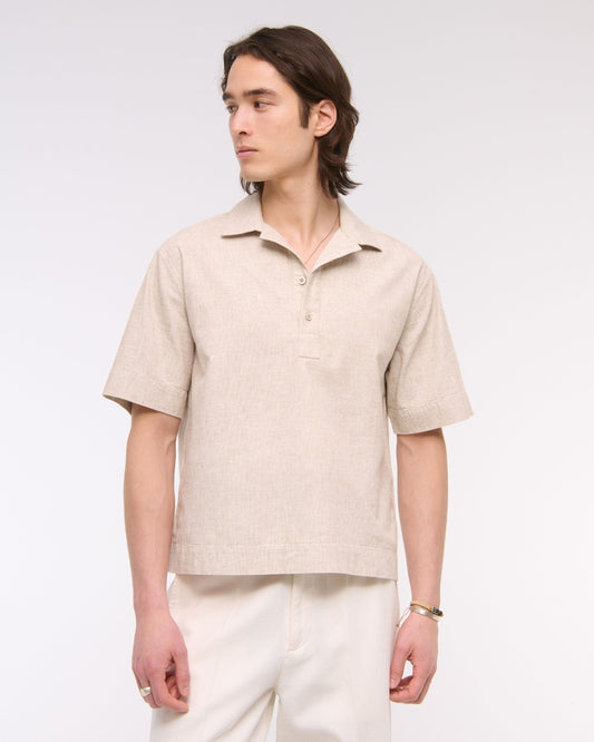 Summer Linen-Blend Popover