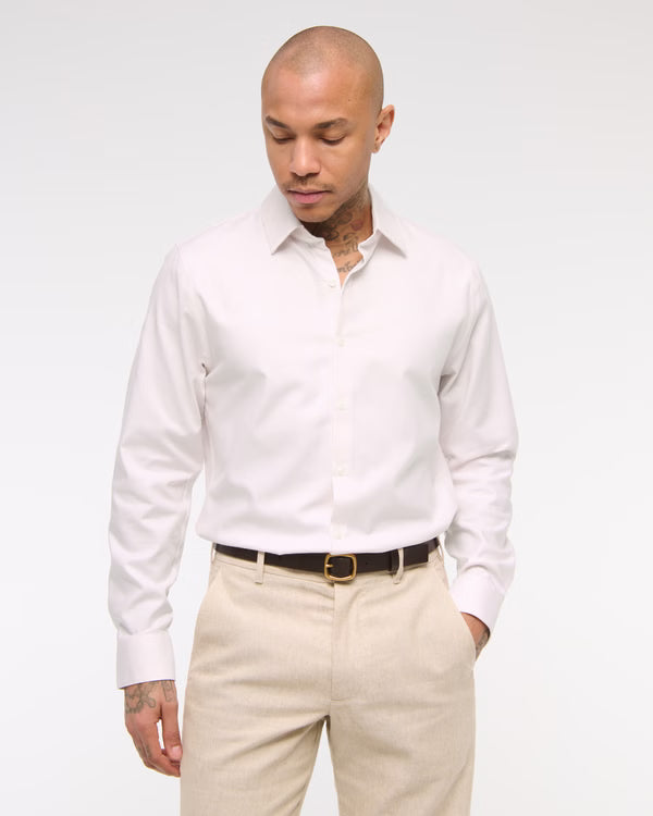Abercrombie & Fitch - Top Rated A&F Collins Slim Stretch Suiting Shirt