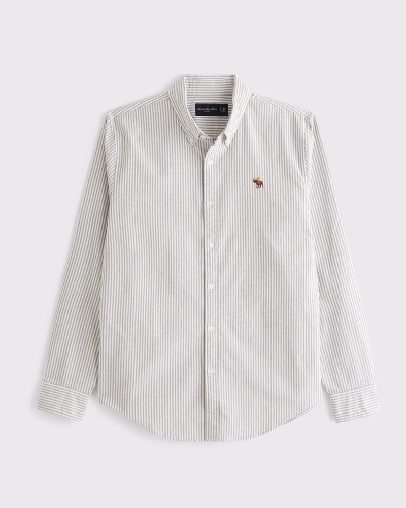 Abercrombie & Fitch - Signature Icon Slim Oxford Shirt