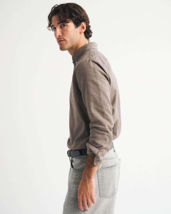 Abercrombie & Fitch - Icon Brushed Button-Up Shirt