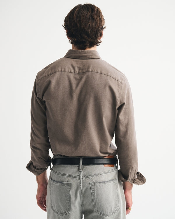 Abercrombie & Fitch - Icon Brushed Button-Up Shirt