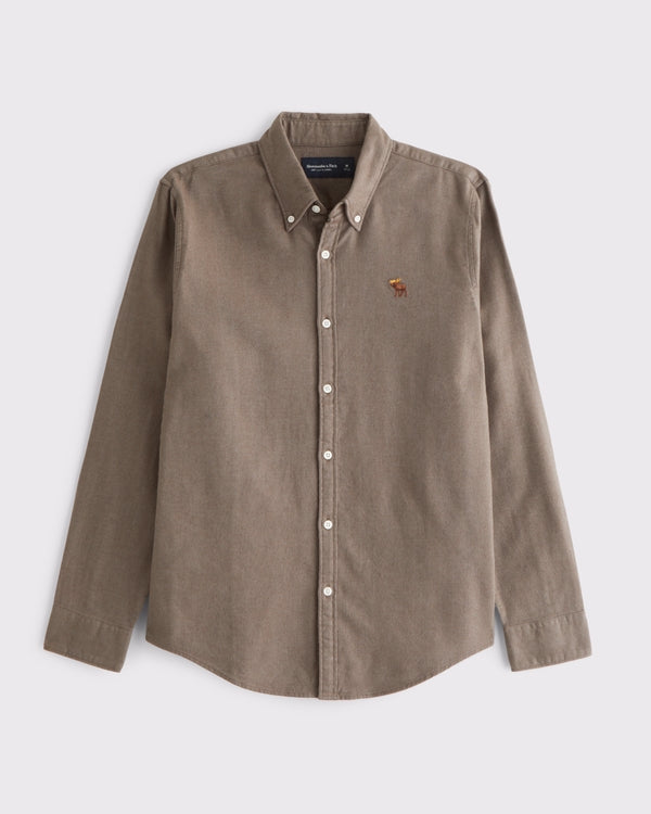 Abercrombie & Fitch - Icon Brushed Button-Up Shirt