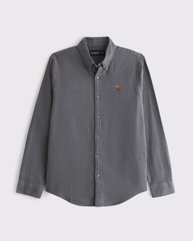 Abercrombie & Fitch - Icon Brushed Button-Up Shirt