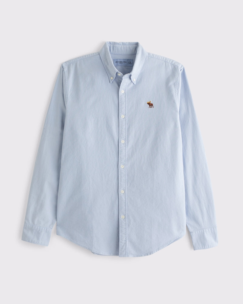 Abercrombie & Fitch - Signature Icon Slim Oxford Shirt