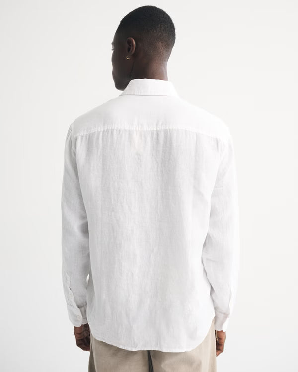 Abercrombie & Fitch - 100% Linen Button-Up Shirt