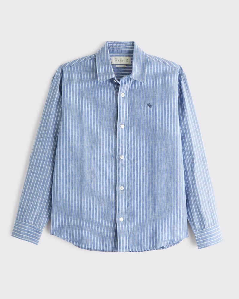 Abercrombie & Fitch - 100% Linen Icon Button-Up Shirt