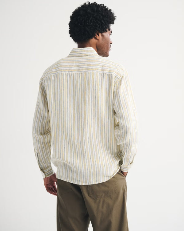 Abercrombie & Fitch - 100% Linen Icon Button-Up Shirt