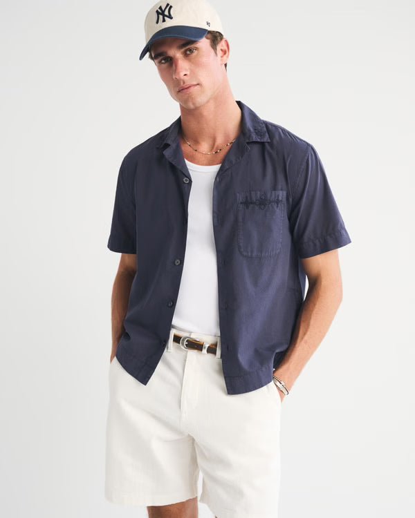 Abercrombie & Fitch - Embroidered Eyelet Shirt