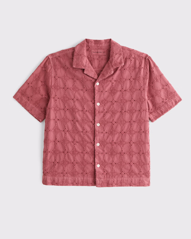 Abercrombie & Fitch - Embroidered Eyelet Shirt
