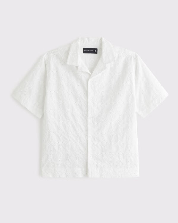 Abercrombie & Fitch - Embroidered Eyelet Shirt