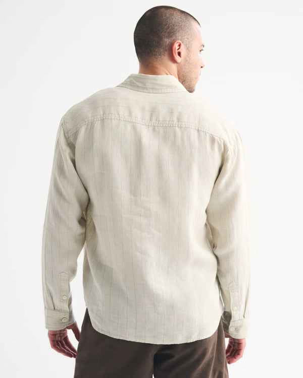 Abercrombie & Fitch - 100% Linen Button-Up Shirt IMMEDIATE
