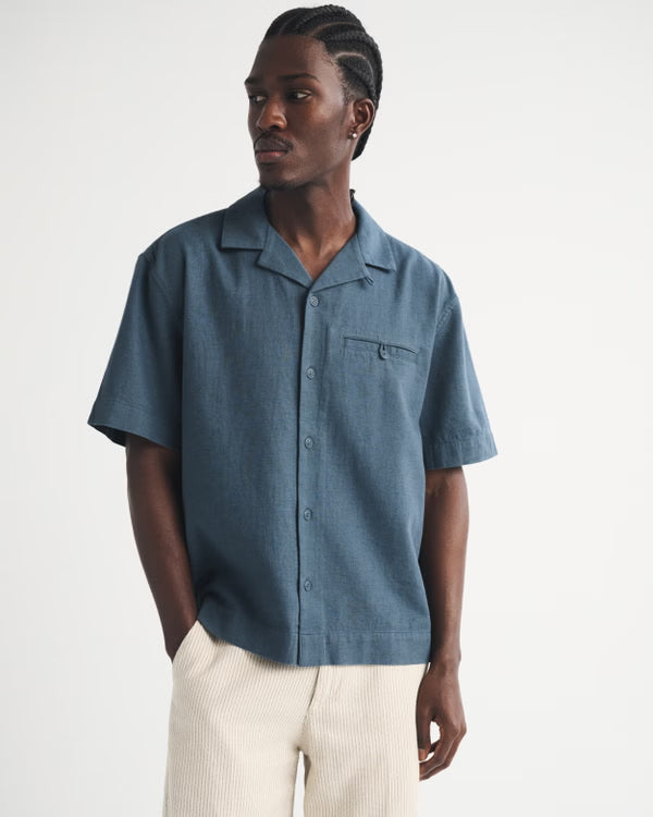 Abercrombie & Fitch - Boxy Button-Up Shirt