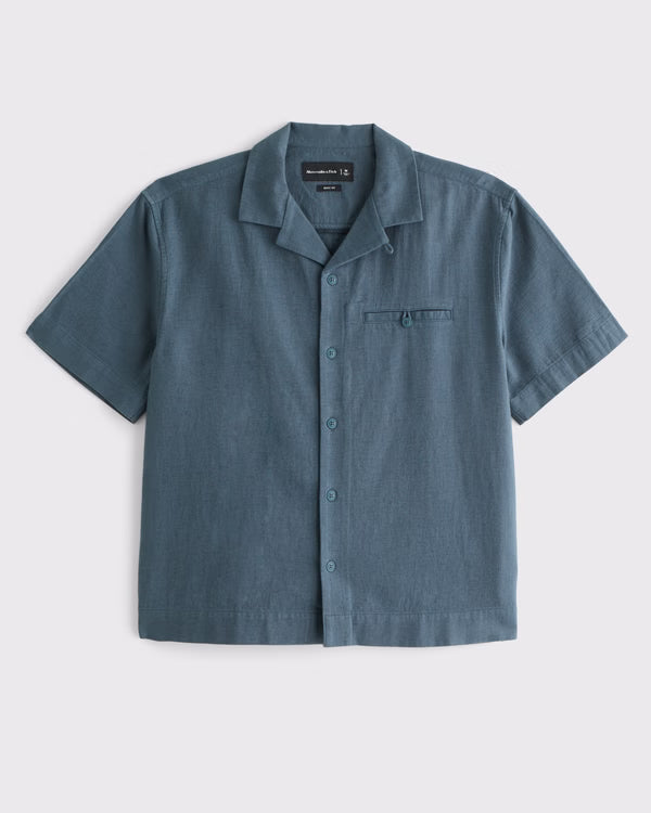 Abercrombie & Fitch - Boxy Button-Up Shirt