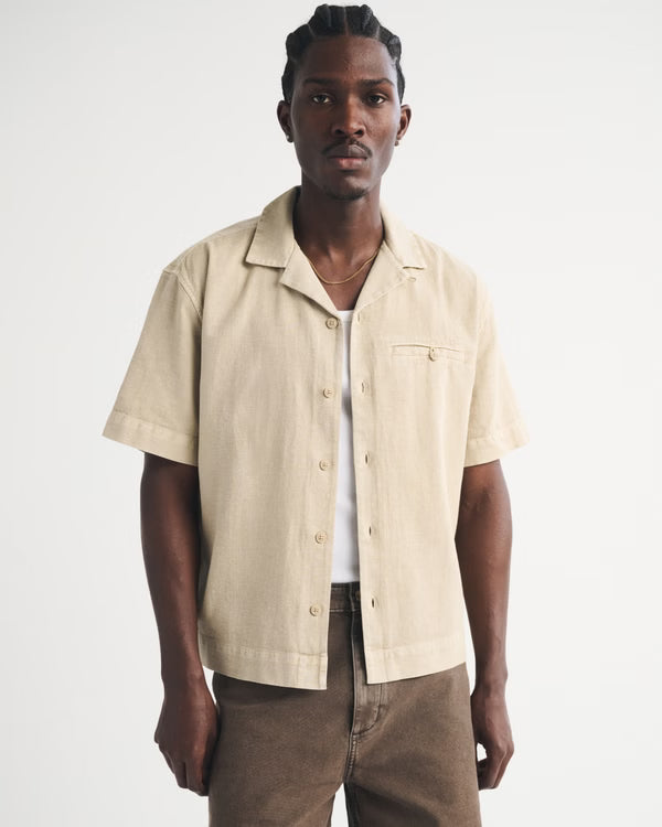 Abercrombie & Fitch - Boxy Button-Up Shirt