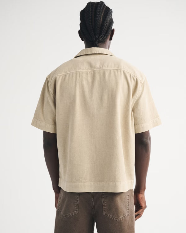Abercrombie & Fitch - Boxy Button-Up Shirt