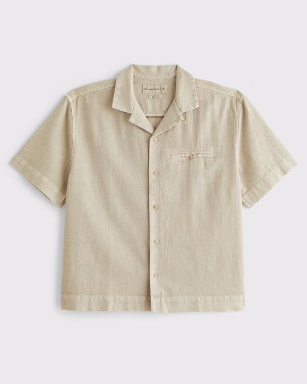 Abercrombie & Fitch - Boxy Button-Up Shirt