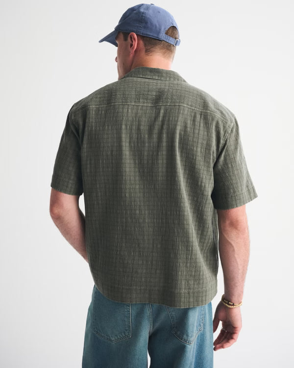 Abercrombie & Fitch - Boxy Button-Up Shirt