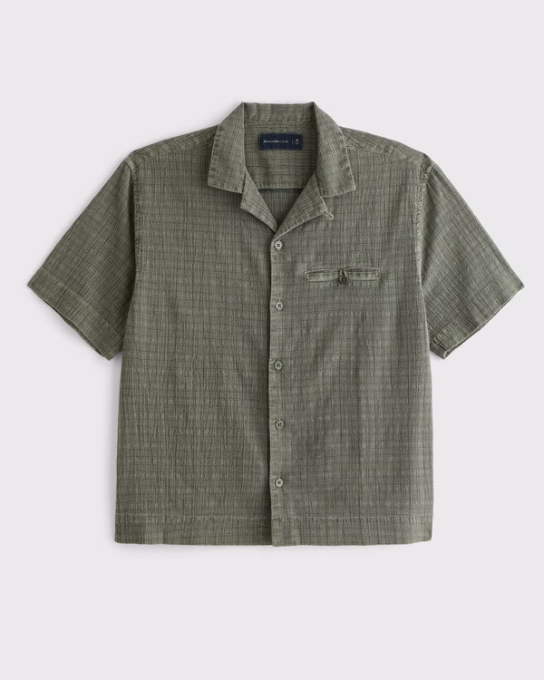Abercrombie & Fitch - Boxy Button-Up Shirt