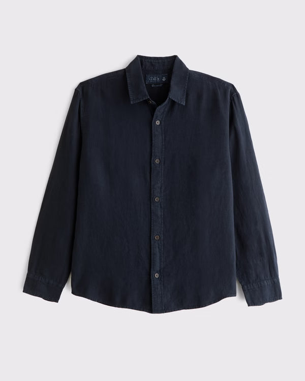 Abercrombie & Fitch - 100% Linen Button-Up Shirt