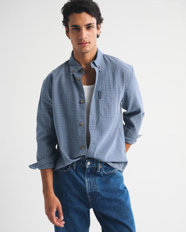 Abercrombie & Fitch - Twill Button-Up Shirt