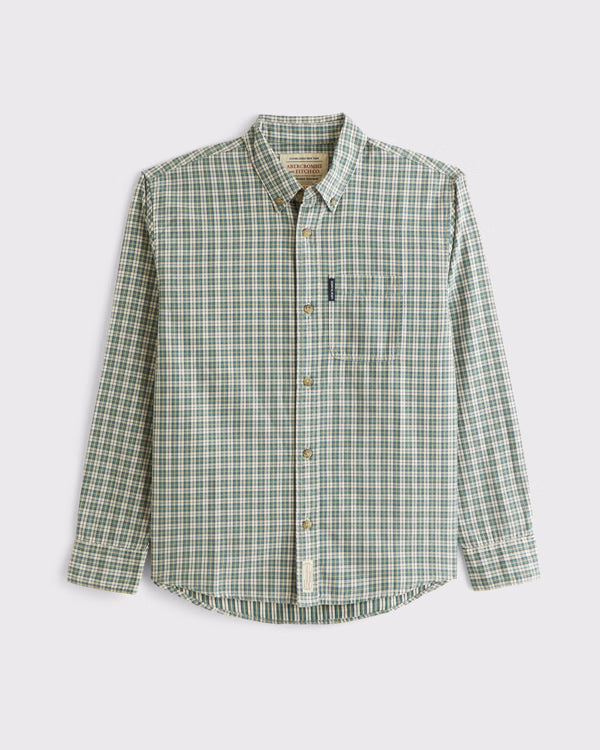Abercrombie & Fitch - Twill Button-Up Shirt