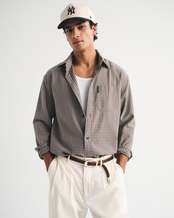 Abercrombie & Fitch - Twill Button-Up Shirt