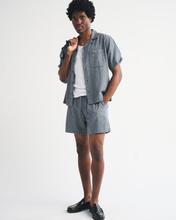 Abercrombie & Fitch - Linen-Blend Pull-On Short