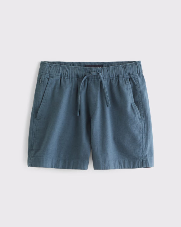 Abercrombie & Fitch - Linen-Blend Pull-On Short